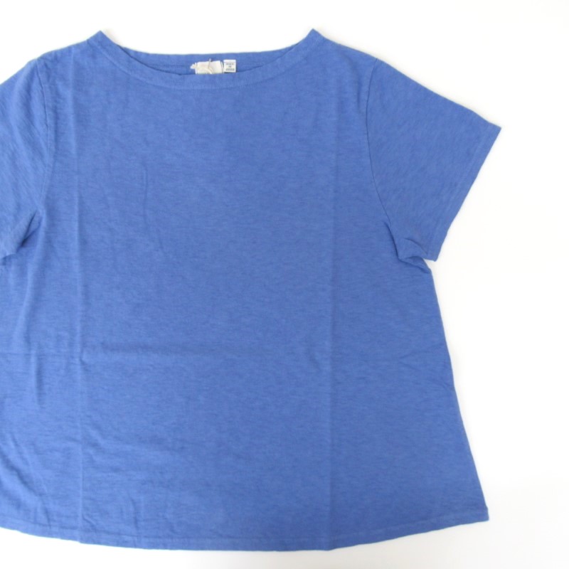 DAYS 半袖ボートネックAラインTシャツ　43110/ラベンダーBL847  【日本製】